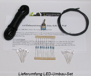 Lieferumfang LED-Umbau-Set